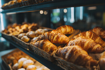 Display of freshly baked pastries