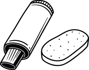 vector illustration of a syringe