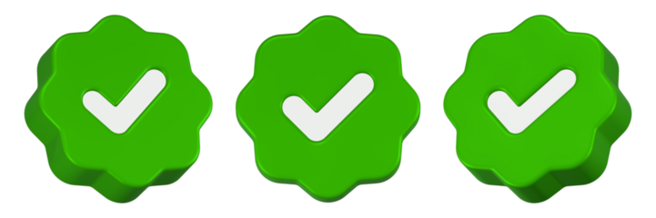checklist icon 3d render green gear