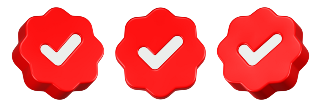 checklist icon 3d render red gear - Powered by Adobe