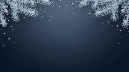 blue christmas background with snowflakes