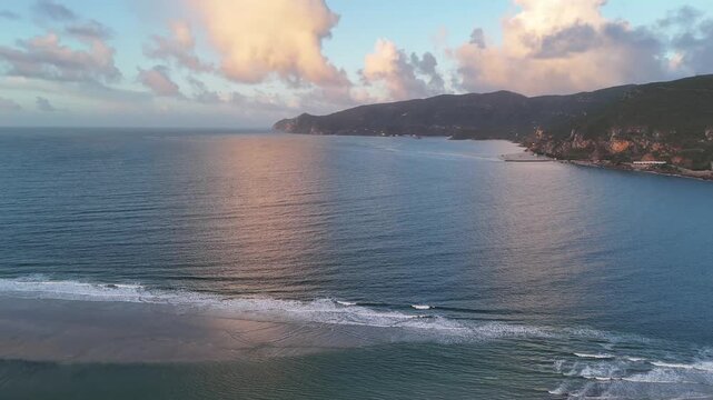 Atlantic Coast of Portugal at Sunrise