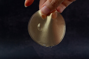 Hydrogel golden yellow eye patches