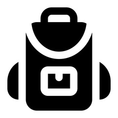 backpack icon for illustration