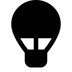 hot air ballon icon for illustration