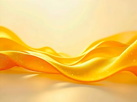 An abstract wallpaper or background featuring flowing golden waves, designed to create a soothing and potentially