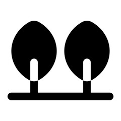trees icon for illustration