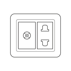 power switch vector + tv