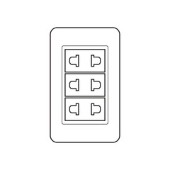 illustration of a 3-hole socket	
