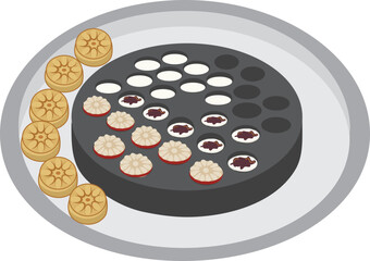 국화빵 굽는 기계