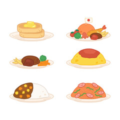 popular japanese dish set 1