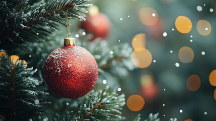 Christmas decoration on background. Merry Christmas and happy New Year background