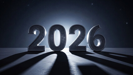 	New Year 2026 Loading Progress Bar on Futuristic Digital Dark Background for Celebration and Anticipation Concept	"new year