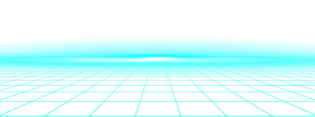 Neon grid game background with cyberpunk smoke effect and vaporwave pink. 80s retro wave or synthwave laser lights for futuristic wallpapers. Geometric galaxy landscape digital glow design for party. © RDVector