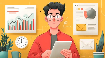 Analyzing data on tablet