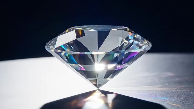 A stunning macro shot of a radiant, multi-faceted gemstone, showcasing its brilliance and intricate details.