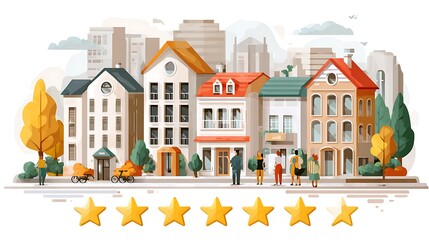 Charming urban neighborhood