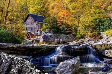 Grist Mill in the Fall