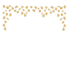 Fototapeta premium Gingerbread Cookies Border 