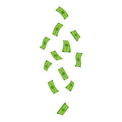 Falling Money Illustration
