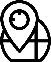 map pointer with pin icon