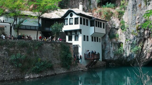 A vibrant religious place Blagaj Tekija in Bosnia and Herzegovina