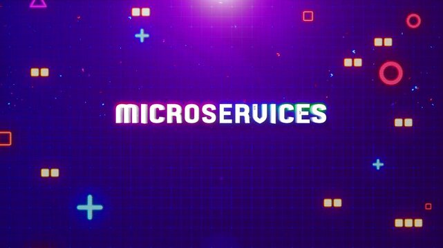 Microservices Digital Technology Background