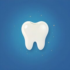 Healthy tooth close-up. Dental health concept 
