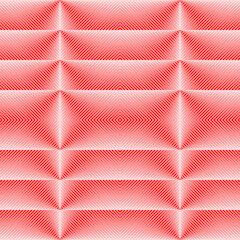 Optical ornament. Seamless pattern. Lines backdrop. Op art background. Geometric wallpaper. Modern motif. Digital paper. Textile print. Linear design. Abstract image. Vector work.