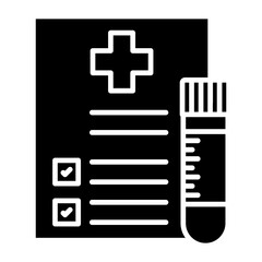 Fototapeta premium Blood test Icon