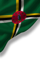 On Independence Day, the Dominica shows national pride with its colorful flag featuring green, yellow, and red.