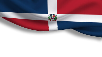 Celebrating independence day with the dominican republic flag in vibrant colors