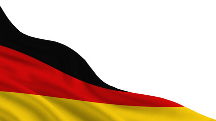 Obraz premium A Germany flag is visible with vivid colors and symbols. The flag features black, yellow, and red colors. This scene highlights national pride and identity through design.