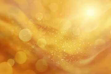 Dreamy golden light diffusion over an amber abstract landscape
