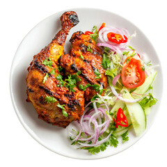 Homemade tandoor cooking tandoori chicken