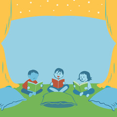 Obraz premium children on the beach