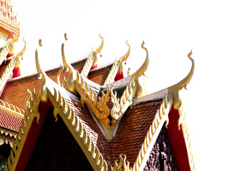 elementos caracter&iacute;sticos dorados de la arquitectura Thai