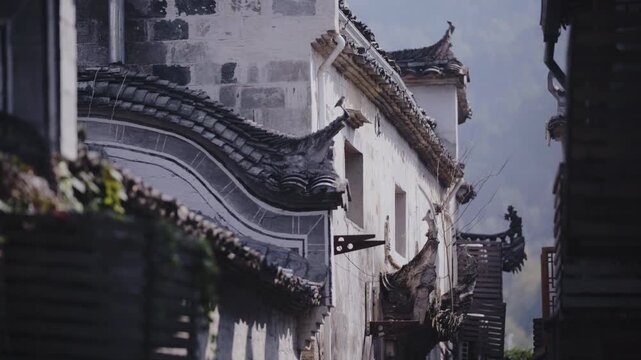 Xidi Village Huizhou Architecture, Anhui China - Traditional White Walls and Tile Roofs