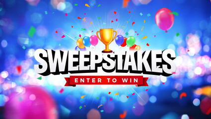 Sweepstakes enter to win contest advertisement
