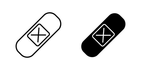 Two bandages side by side