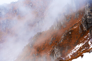 mountains in the clouds, Italy