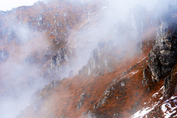 mountains in the clouds, Italy
