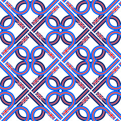 british flag heart pattern. vector illustration
