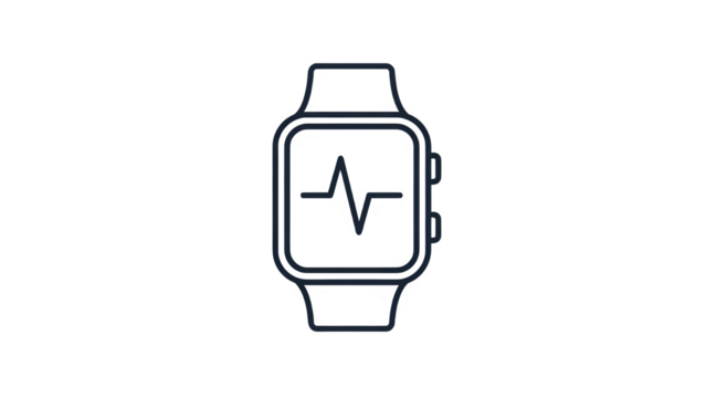 Smartwatch Pulse Waveform Flat Vector Icon Isolated on Transparent Background PNG

 - Powered by Adobe