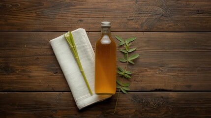 Monocane herbal infusion rustic kitchen beverage photography cozy atmosphere close-up natural wellness