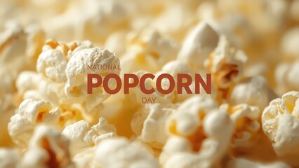 A close-up view of popcorn on National Popcorn Day