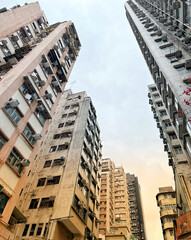 Cityscape of Mongkok in Hong Kong