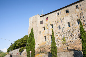 old Papal summer residence - Palace Rocca dei Papi in Montefiascone, province of Viterbo, Lazio, Italy