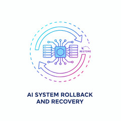 AI system rollback and recovery process with restore function