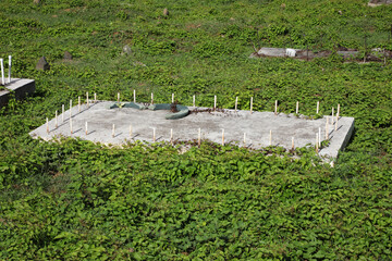 Betongrab auf Friedhof auf Tortola (Karibische Insel / Karibik)